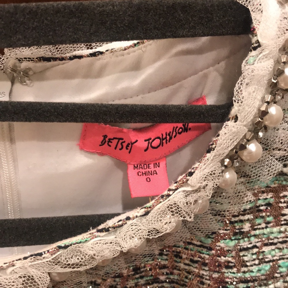 betsey johnson pearl embellished dress - Picture 4 of 5